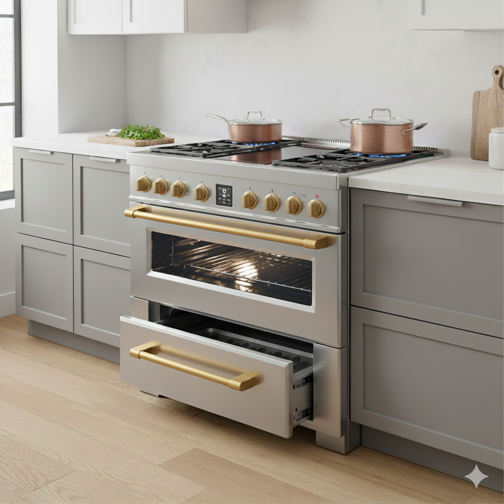 GE Cafe CES700P4MW2 Slide-in Electric Range